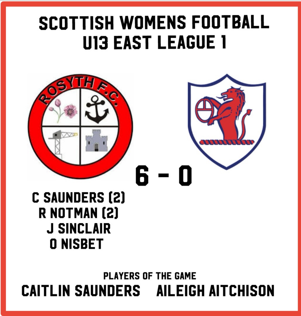 RosythG's tweet photo. Girls were brilliant this morning. Some of the best football the girls have played this year. Hard decision as always to choose players of the game especially when each girls performance is so good. We'll done to the 2 girls today but special mention to Aileigh who has only been https://t.co/klJvrlMMo6