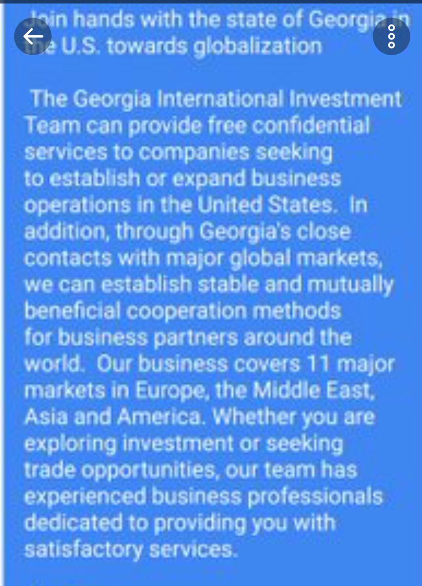 5. "Join hands with the state of Georgia in the U.S. towards globalization."