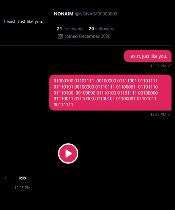 update!  @SyncEditor messaged beepy and asked if it wanted to talk in binary