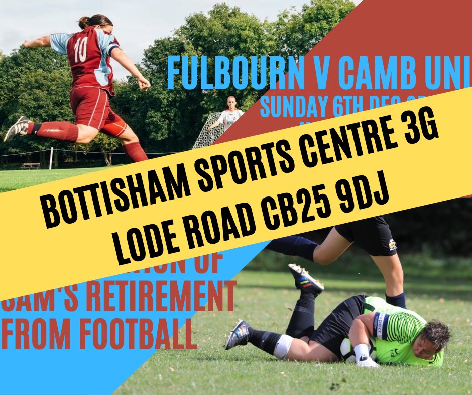 bluebirdswfc's tweet photo. ❗️VENUE CHANGE❗️we’re not letting the weather stop us 🌨 the game will now be played at Bottisham Sports Centre 3G, 2pm KO. Supporters still welcome following social distancing guidelines 👏⚽️ https://t.co/ZYraEA1Eqn