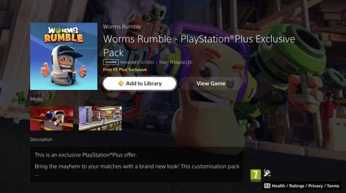 PlayStation Universe on Twitter: "Worms Rumble PS Plus Exclusive And Costume For PS5 And PS4 Available Now On The PlayStation Store https://t.co/9lOPOW97xm #WormsRumble #PSPlus #PS5 #PS4 #Free #News #Repost