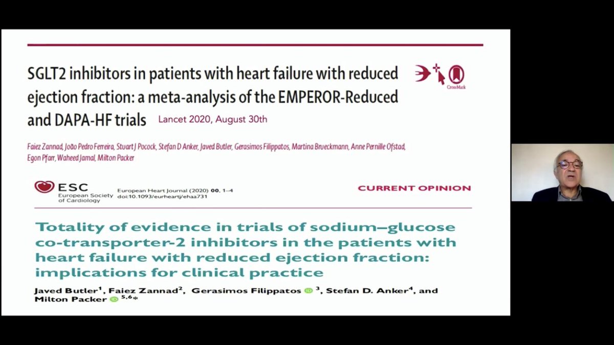 Iconic  #heartfailure trialist  @FaiezZANNAD presents meta-analysis of EMPEROR-Reduced and DAPA-HF trials  #CVCT2020  @FaiezZANNAD  @drdargaray  @lucreciamburgos  @ersied727  @CVCTForum  @SantosGallegoMD  @rachkataria  @AlexNowbar  @vbluml  @KevinShahMD  @paomorejon
