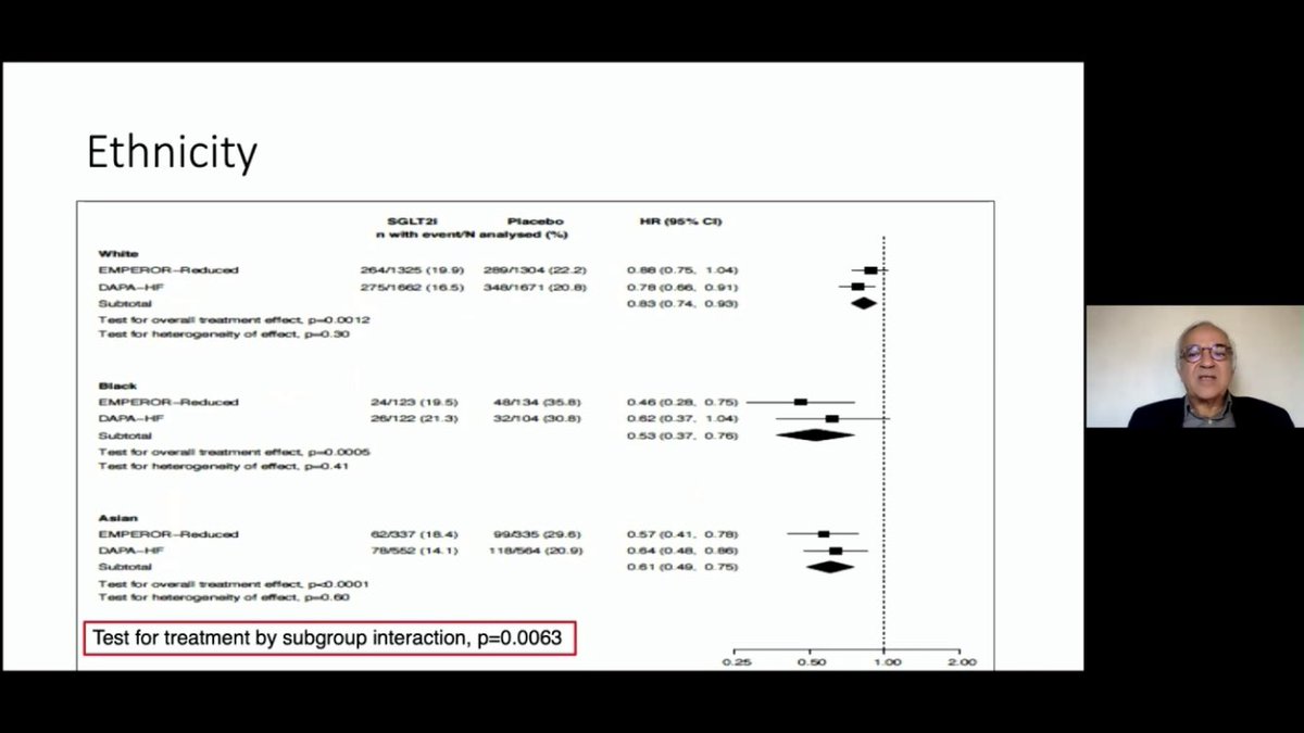 Greater benefits seen in NYHA Class 2 patientsAsian and Africa-Caribbean ethnicityIntriguing fining of lower benefits seen in Europe compared to Americas or Asia (?chance effect)