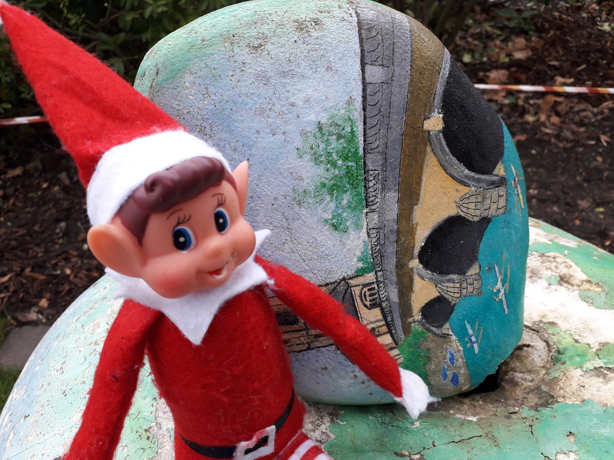 Clue gift from our German twinning town. I sneaked under the tape to get this selfie #henley