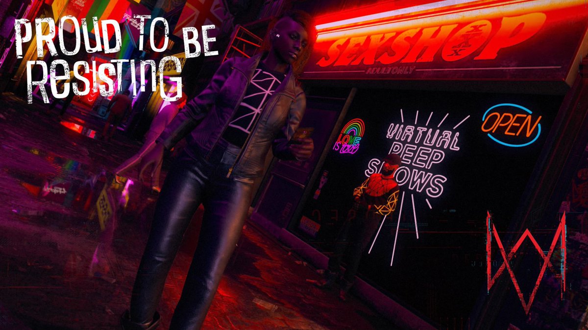 MiyukiMiyasaki's tweet photo. #WatchDogsLegion #PS4share Miyuki #DeadSec - Love The Neon London - #CyberPunk2077 vibe. #Cdprojektred  <3 https://t.co/1AOozFu1Td. https://t.co/lrxx8VjlSK