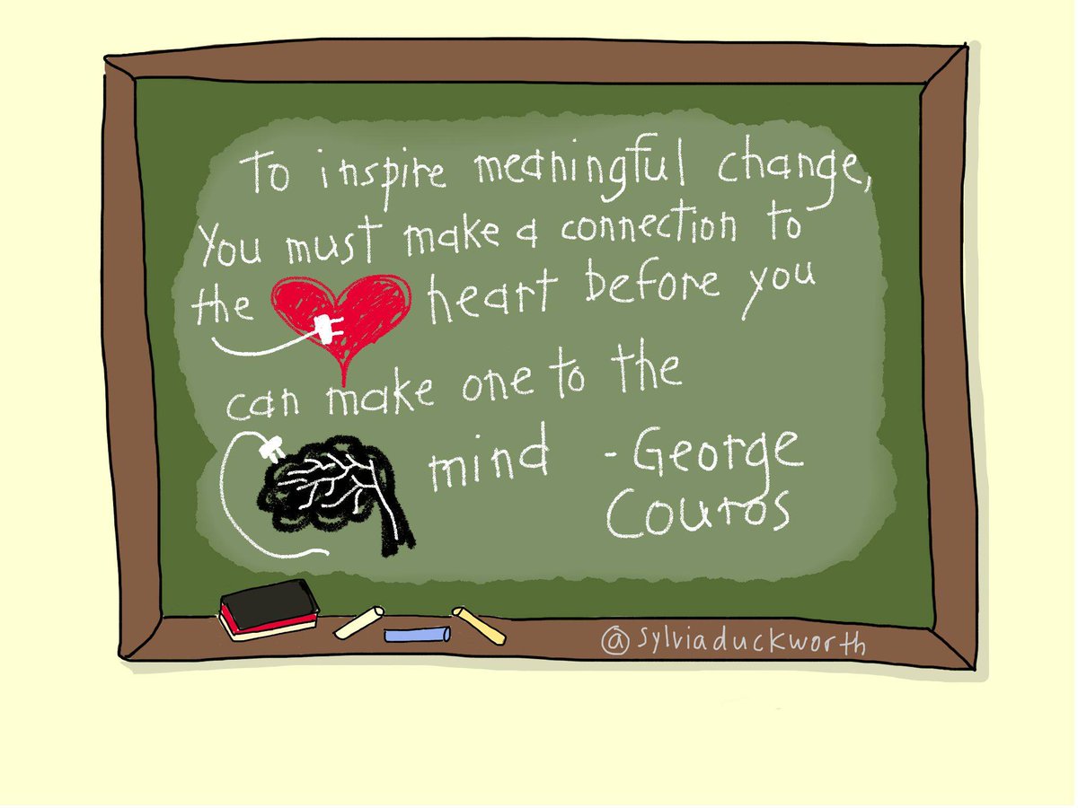 The power of connection...❤️

Sketchnote by @sylviaduckworth, ideas by <a href="/gcouros/">George Couros</a>