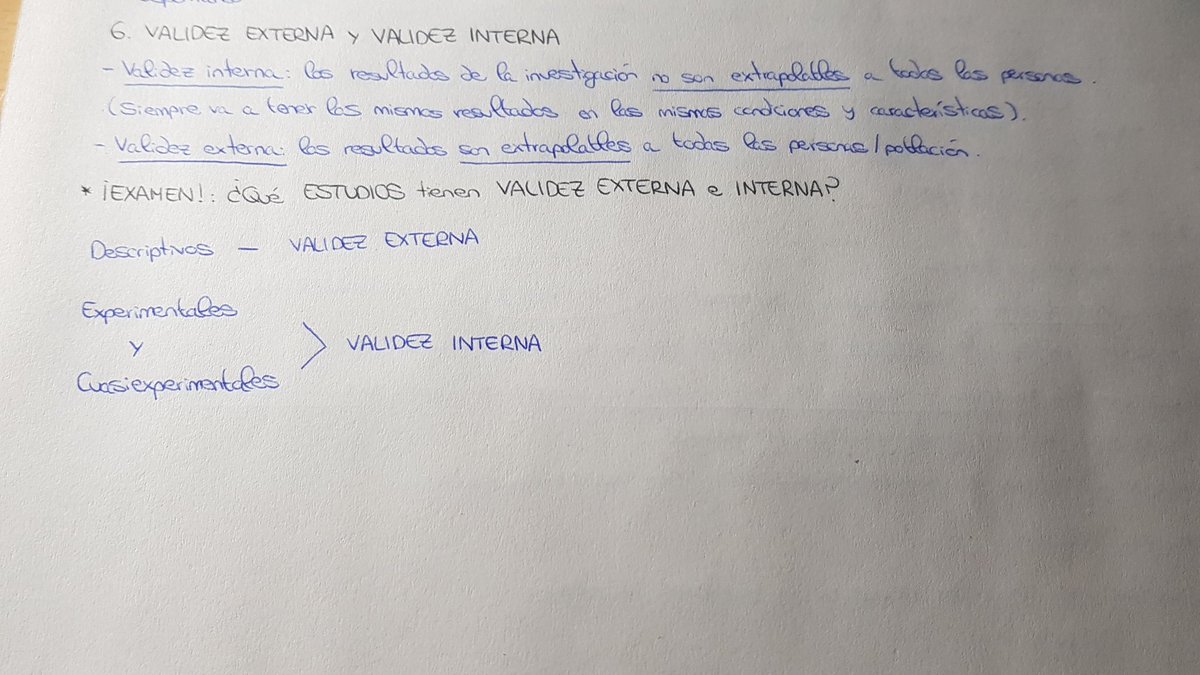 fjsanchez09's tweet photo. Validez externa y validez interna. ✅

#KitCAFD https://t.co/kdlyhL06Q7