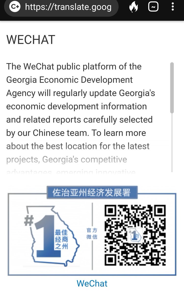 7. The website provides information for a connection with WECHAT, the Tencent Company which was the controversial social media app which use was banned through an Executive Order by Pres. Trump in August.