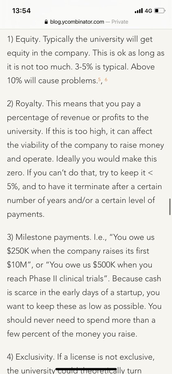 I have conversations with university startup spinouts and frequently find that founders are pulling the short straw vs the university. This piece outlines some great tips. Unfortunately in the UK, these ideal terms are far from reality in most cases.  https://blog.ycombinator.com/how-to-spin-your-scientific-research-out-of-a-university-and-into-a-startup/