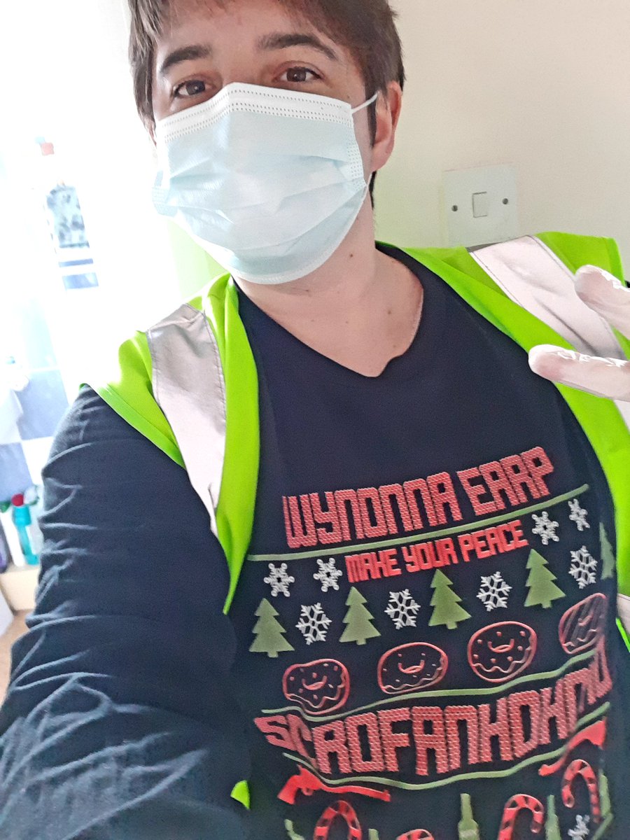 My look for work on Monday with my new <a href="/wynonnaearp/">Wynonna Earp</a> Xmas jumper. 
I get to take a piece of #WynonnaEarp with me and some Scrofanhohoho <a href="/MelanieScrofano/">Melanie Scrofano</a> Will work allow it? Someone bring peacemaker to shoot the demons!
<a href="/emtothea/">Emily Andras</a> <a href="/AandBDesigns/">A&B Designs ❄</a> <a href="/allisontype/">Voltron of Awesome</a> @IDWEntertain
