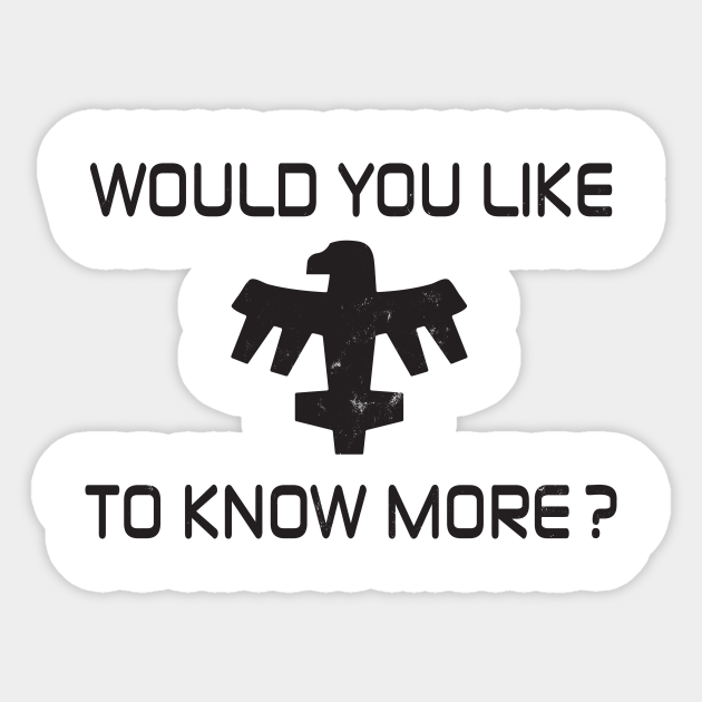 cine31's tweet photo. "Would You Like To Know More?" - All Tees $14 Stickers $2 @TeePublic #CyberWeek SALE
https://t.co/Gat0wEfwJz
https://t.co/WaQkwn9cHj
#tshirt #sweatshirt #mask #hoodie #geek #nerd #Xmas #xmasgift #xmas2020 #StarshipTroopers #Quotes #MovieQuotes #scifi #federalnetwork #citizens https://t.co/TWTL81q5yQ
