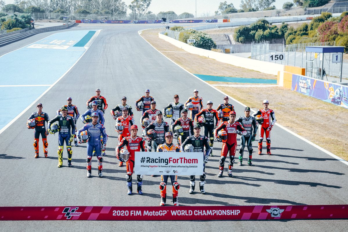 HRC_MotoGP's tweet photo. Racing again - #JerezGP

A long wait and a lot of hard work, but we were back on track and #RacingForThem https://t.co/OJHeDltgYn