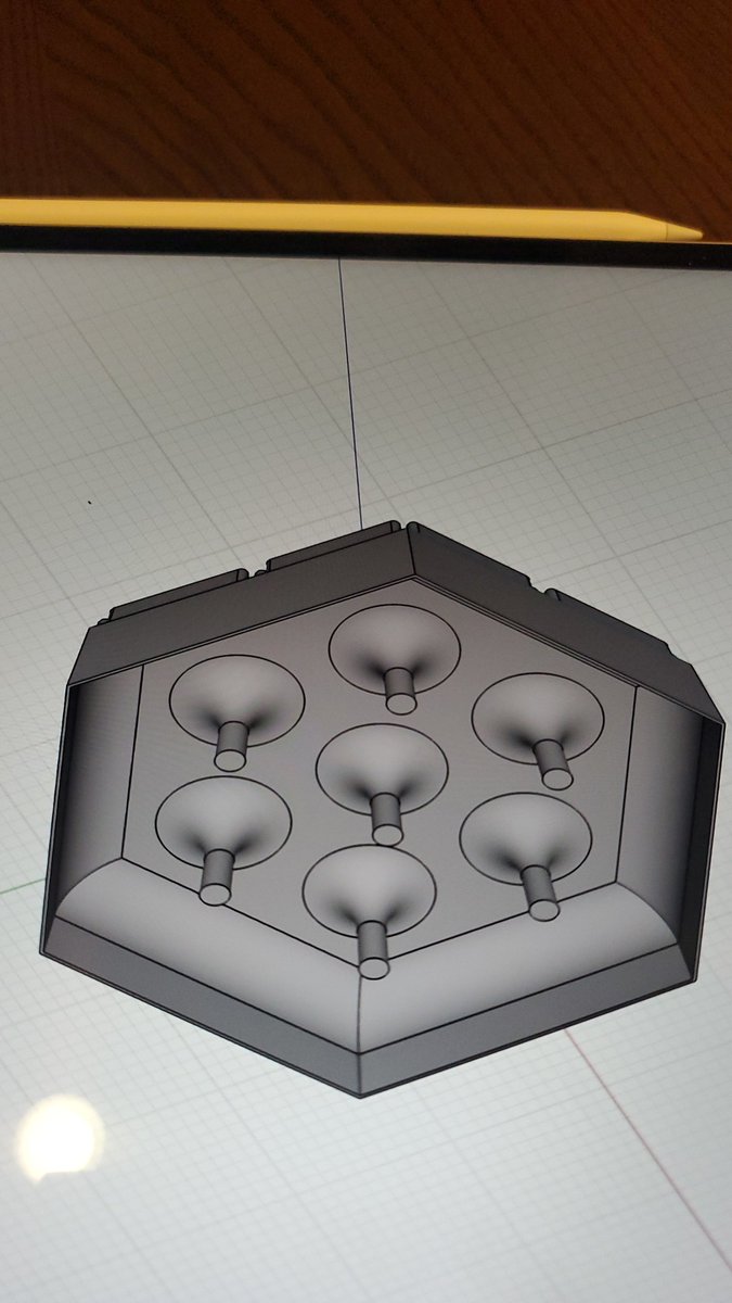 For the record, I made 2 versions that failed. They both had the columns too narrow, and the 3d printer messed them up no matter how hard I tried. First 2 photos are the one, and last 2 photos are the other.