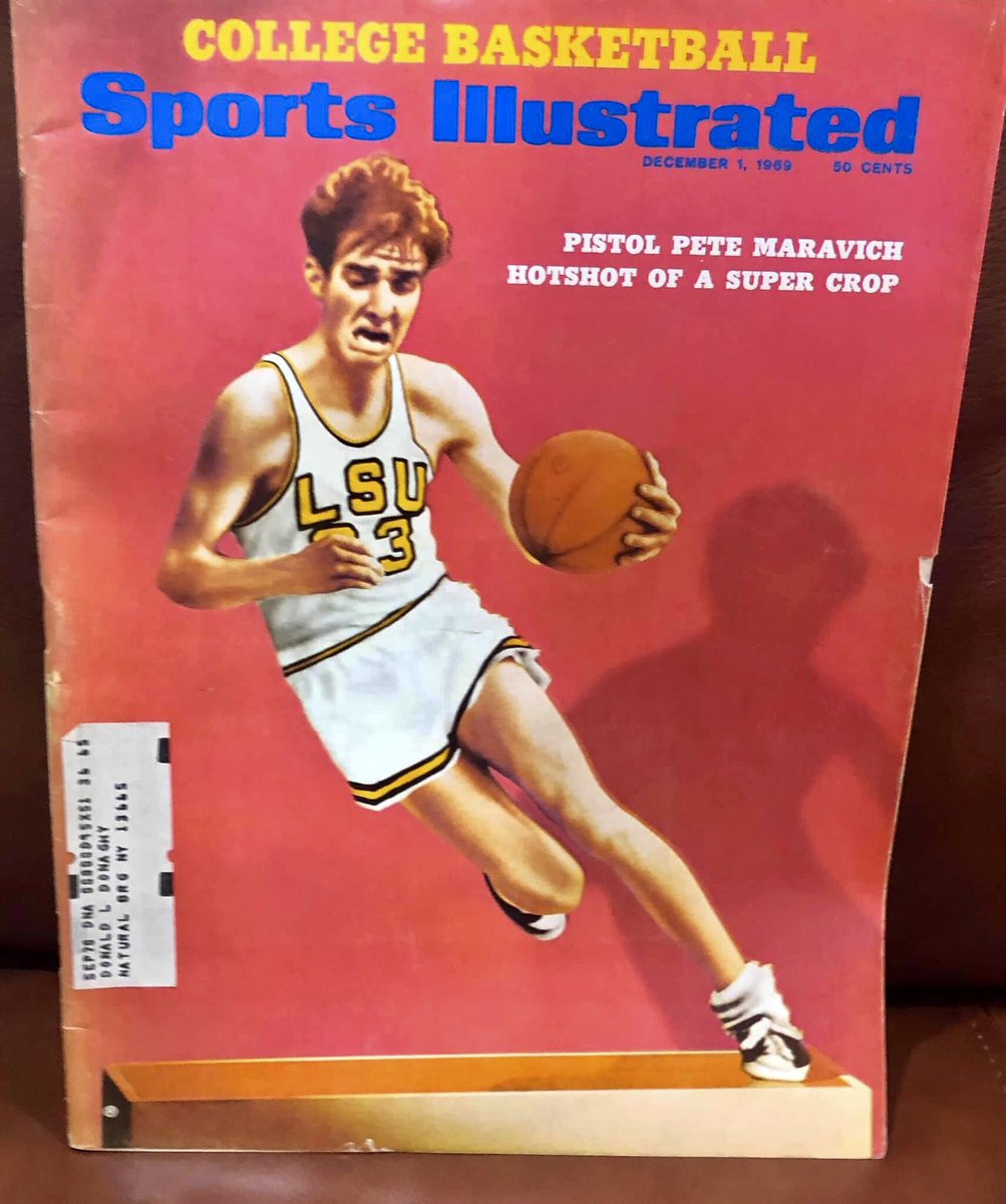 MikeDetillier's tweet image. 51 years ago this week.. It was “The Pistol”
Pete Maravich @LSUBasketball  who graced the cover of Sports Illustrated Magazine !!