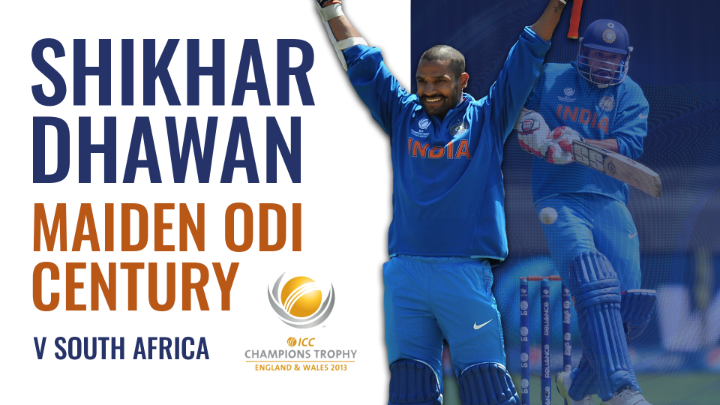 Shikhar Dhawan bring his maiden odi 100 in CT 2013 . Happy birthday to our mr. icc 