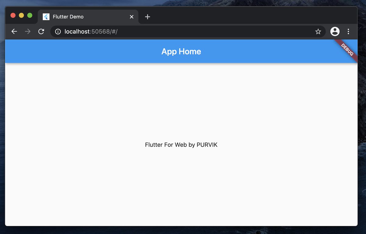 purvikrana's tweet image. Happiness is trying #FlutterForWeb & it works in 30min from the time when I start. #LoveFlutter @r_FlutterDev @FlutterDev @fluttervadodara