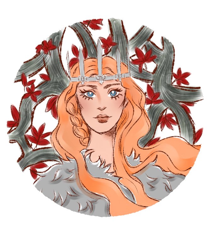 illustratina's tweet photo. "If I am ever a queen, I'll make them love me." 🌹 Sansa Stark with the Kings of Winter Crown 👑 #ASOIAF (https://t.co/bkwRdCnfYR) https://t.co/voRyznI6v5