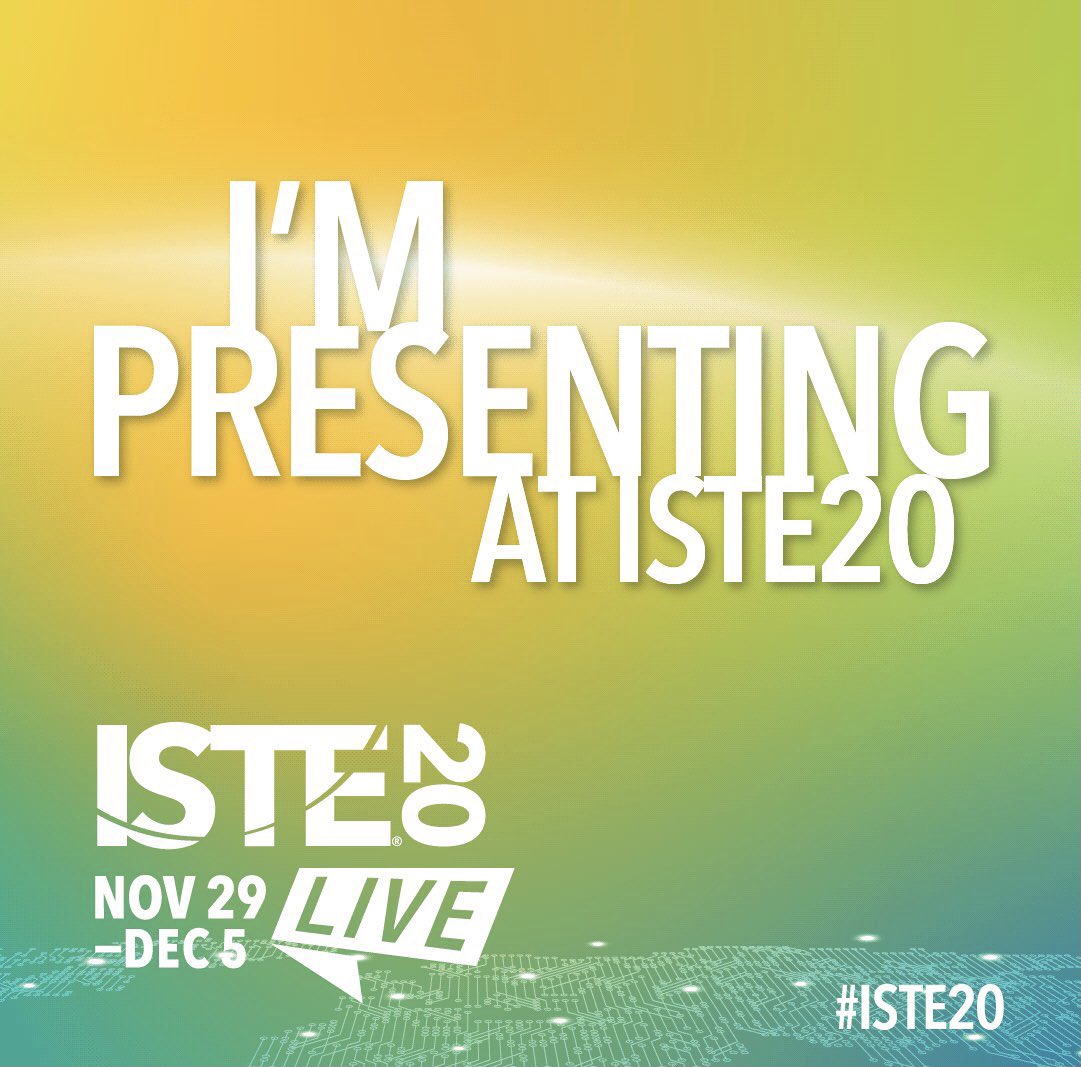 Join me and @isteglobalpln for our Global collaboration lighting ignite session at #ISTE20 today at 12:15est.  bit.ly/3oriHwd