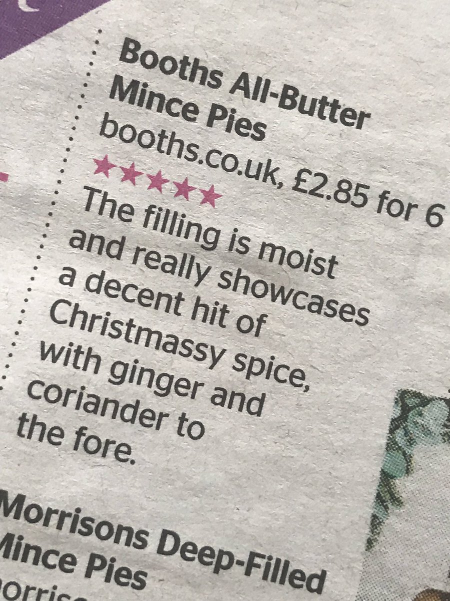 LemonZestful's tweet photo. Top πππππ for @BoothsCountry mince π₯§ from @TimesFood Nicely chosen @parko5 #pie5 https://t.co/u6yIuV7Vk0