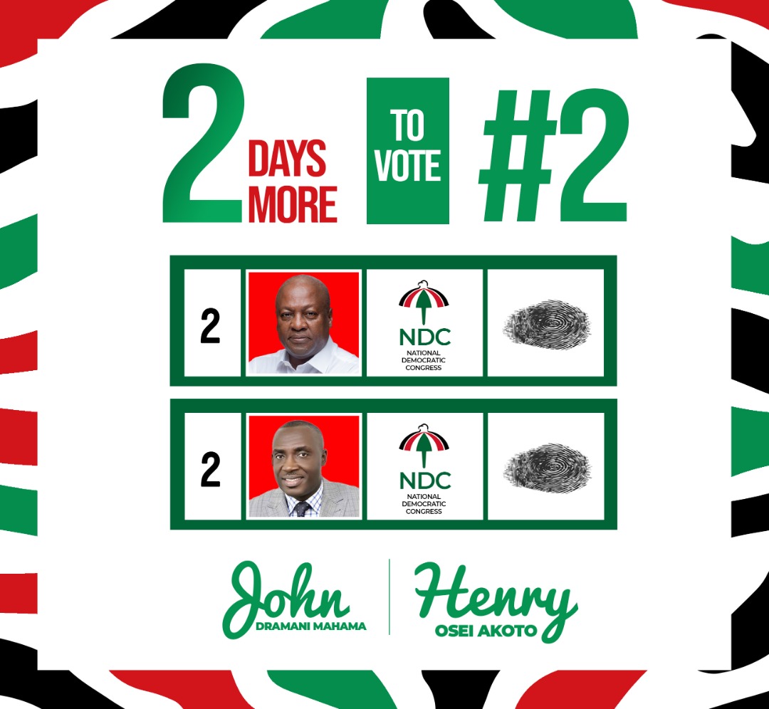 HenryOseiAkoto_'s tweet image. Vote for @JDMahama and Henry Osei Akoto on Monday for free primary health care, #TheBigPush, permanent jobs for NABCO employees, free tertiary for persons with disability, astroturfs in Oforikrom, 1Million jobs, water for all communities , and hotel prices regulation.

#VoteHenry