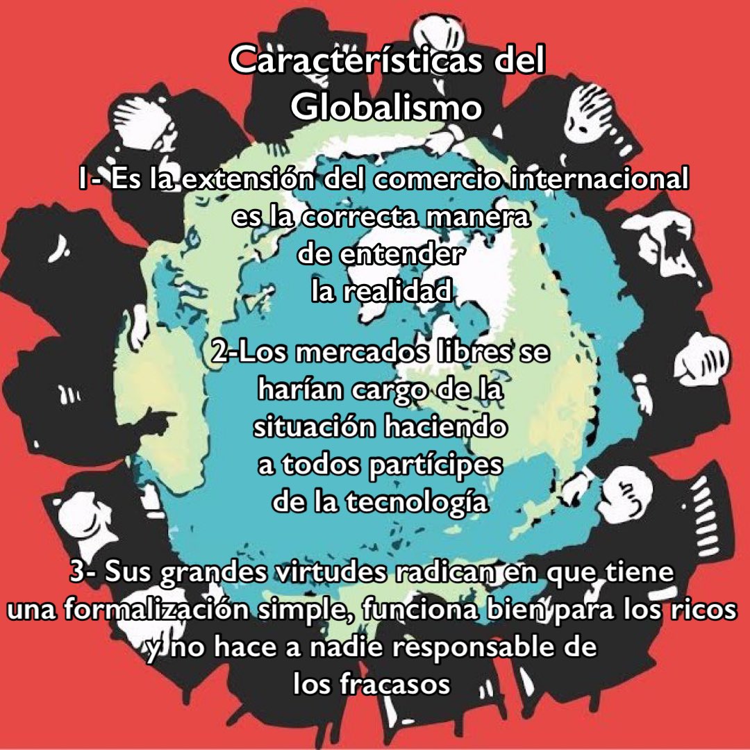 MariaEmilia21's tweet photo. 🌐Por su lado el Globalismo:Es un neologismo, el término que se refiere a una hipotética ideología que trata de acabar con el estado nación como marco para la administración política y la referencia de identidad. https://t.co/bC1XelJ1Og