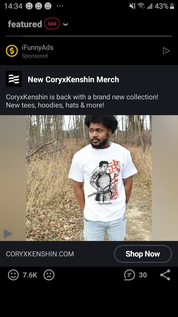 StaleMemeLover's tweet photo. @CoryxKenshin is even on Ifunny https://t.co/iaw7PuQKJH
