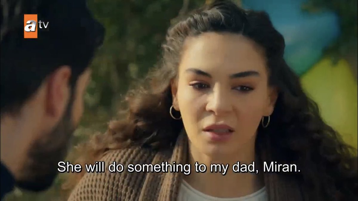 the way she knows the first thing azize would do would be to come for hazar and she is right to be scared my baby   #Hercai  #ReyMir