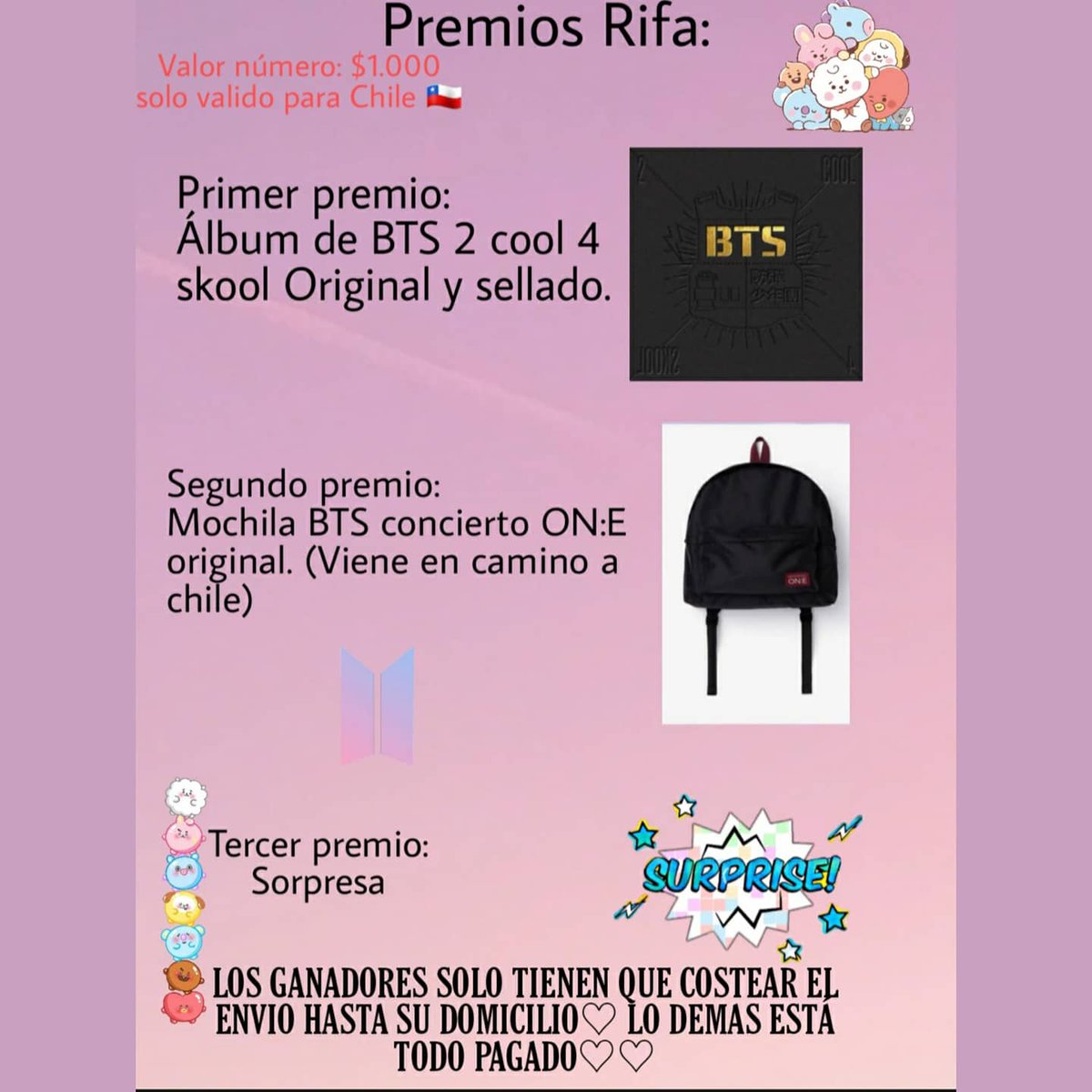 innanamiot7's tweet photo. ~𝐑𝐈𝐅𝐀 𝐀 𝐁𝐄𝐍𝐄𝐅𝐈𝐂𝐈𝐎 𝐃𝐄 𝐊𝐀𝐊𝐀𝐒𝐇𝐈 🐈‍⬛ 𝐘 𝐙𝐄𝐔𝐒🐕~ Army y BTS
ʜᴏʟᴀ, ᴇꜱ ᴅɪꜰÍᴄɪʟ ʜᴀᴄᴇʀ ᴄᴏꜱᴀꜱ ᴀꜱɪ. ᴘᴇʀᴏ, ᴇɴ ꜱɪᴛᴜᴀᴄɪᴏɴᴇꜱ ᴀꜱÍ ᴍᴇᴅɪᴅᴀꜱ ᴅᴇꜱᴇꜱᴘᴇʀᴀᴅᴀꜱ.
ɴᴜᴍᴇʀᴏ ʀɪꜰᴀ ᴀ $1.000 ᴘᴇꜱᴏꜱ
𝗦𝗼𝗻 𝟮𝟬𝟬 𝗻ú𝗺𝗲𝗿𝗼𝘀 https://t.co/VtB2F8mZAM
