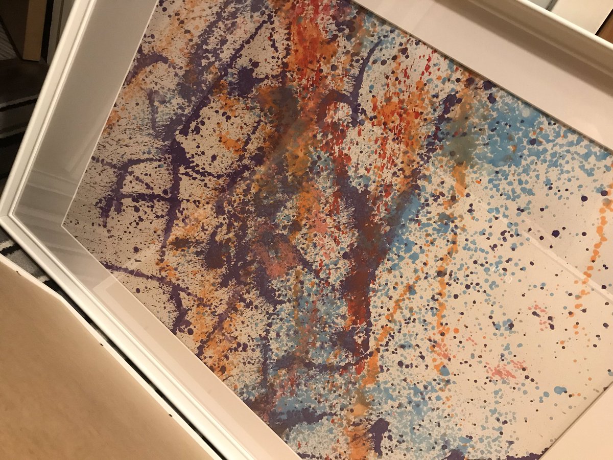 miss_steele89's tweet image. Framed Munchkins art work from art club I love them 😍 #munchkin #MadeinNI