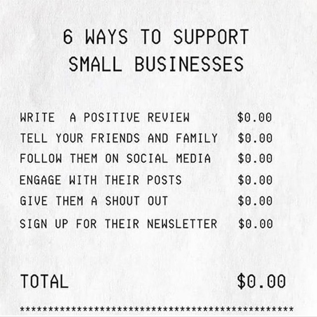 SSoundTogether's tweet image. South Sound small businesses could use your support: Here are a few things you can do to support them and they cost ZERO dollars!