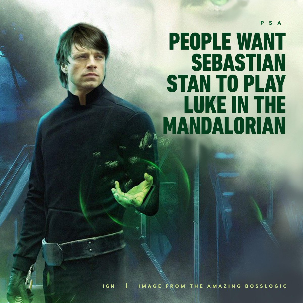 Ign On Twitter Artist Bosslogic Imagines What Sebastian Stan Would Look Like As A Young Luke Skywalker In The Mandalorian Thoughts Https T Co Xetxdx5dq4