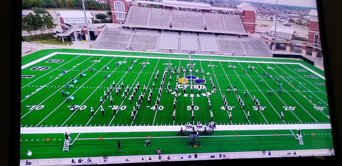 jacahern's tweet photo. All the feels watching from a distance, but I still cheered from here! 😁 Great job @cycreekband on an outstanding performance! So proud. #whataseason #hardworktogether #AhhCC 🐾 https://t.co/PvOXjDKATE