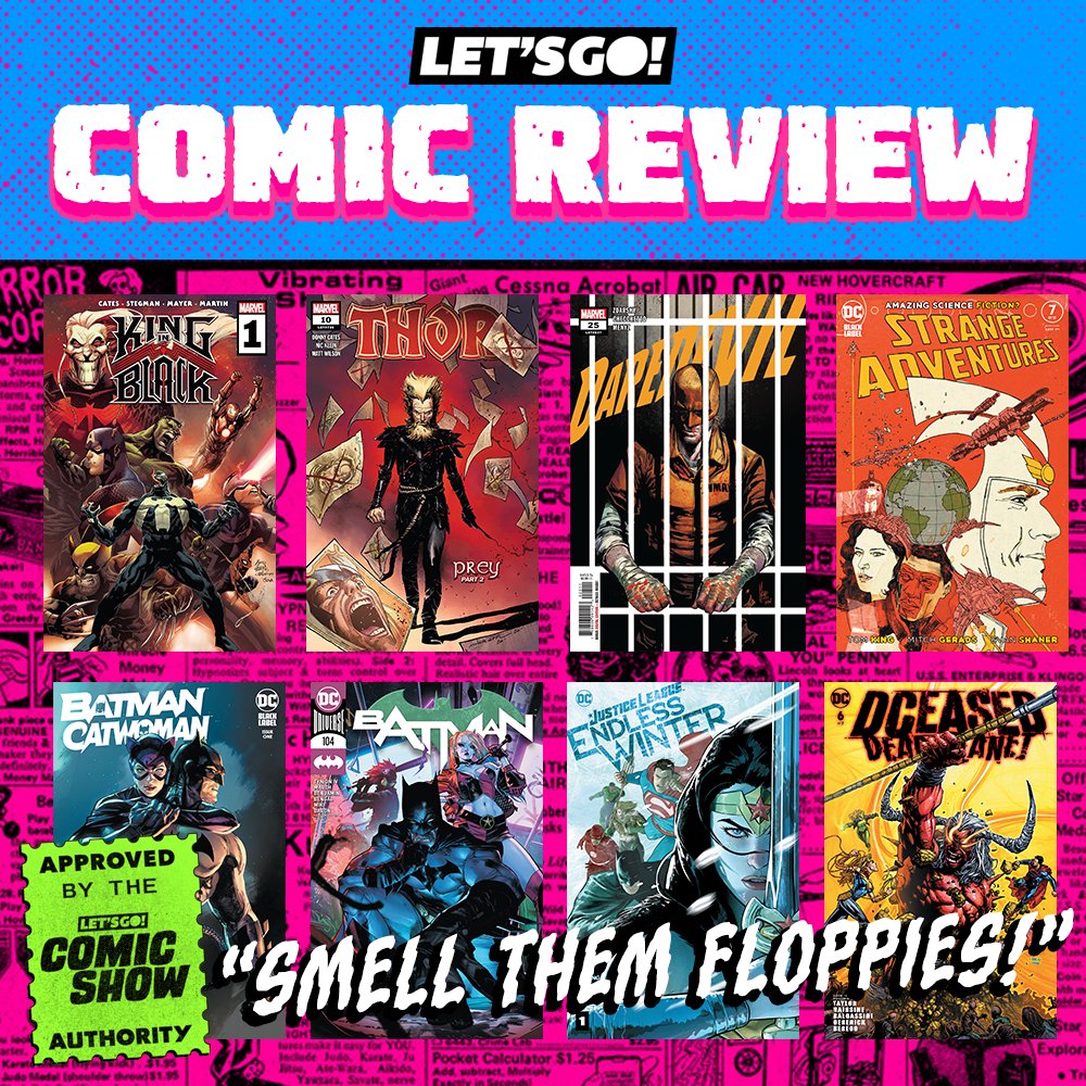 letsgopodcast's tweet photo. Yo! How are ya nerds! We got a whole new crop of books up for review on the site! Check them out!
SMELL THEM FLOPPIES! Go buy some comics!
#comics #comicbooks #comicbookeeview #strangeadventure #batman #catwoman #thor #venom #kinginblack #dceased #daredevil #justiceleague https://t.co/yMM3hnWwZo
