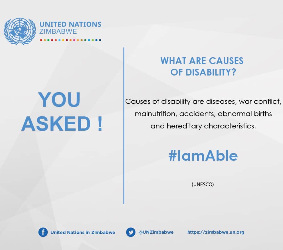 You asked! What are the causes of disability? 👇🏿