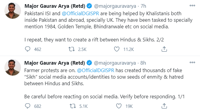 To create a rift between Hindus &amp; Sikhs, #Pakistan's ISI in 1984 unleashed its brainwashing tech to trick the Indian army into assaulting Golden temple with tanks, killing 100s. Emboldened by the tech's success, we then got Hindus to massacre 8-17k Sikhs in riots. #FarmersProtest