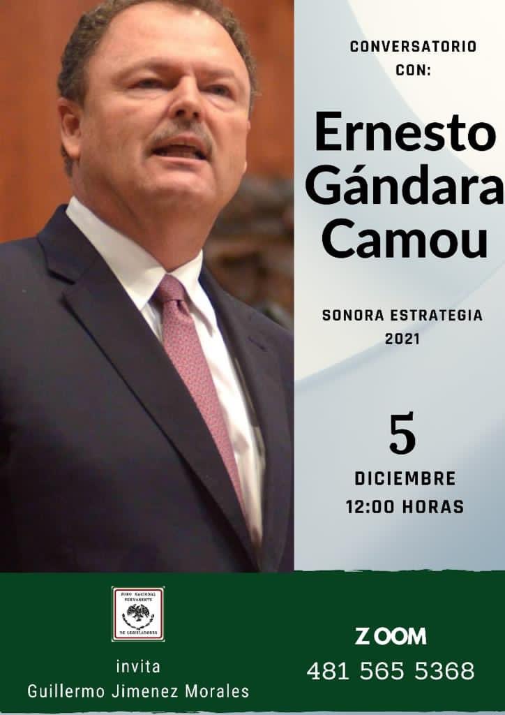 Al rato, a las 11am, vía zoom, <a href="/EGandaraC/">Ernesto Gándara</a> en el Conversatorio del Foro Nacional Permanente de Legisladores <a href="/nacional_foro/">Foro Nacional Permanente de Legisladores</a> con el tema “Sonora Estrategia 2021” <a href="/LinaBuenoLopez/">Lina Bueno</a> <a href="/SoledadDurazo/">Soledad Durazo Barceló</a> <a href="/Amalia_Escobar/">AEcomunicaciones 🌺</a> <a href="/ChapoRomo/">Oscar Romo Salazar</a> <a href="/ramonriveraval1/">Ramon Rivera Valenzuela</a> <a href="/liribe/">Luis Iribe M.</a> <a href="/gtzsanchezmx/">Gilberto Gutiérrez S</a> <a href="/CanoFrancoR/">CanoFranco</a> <a href="/ABN58/">Arturo Ballesteros N</a>