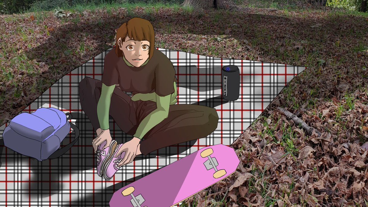 CleevanH's tweet photo. #anime #skateboard #artmesh https://t.co/gv6SLntkgM
