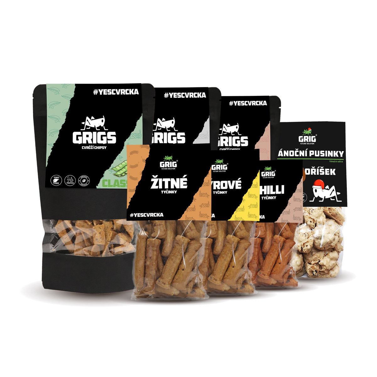 grig_cz's tweet photo. A je to tady! Představujeme nový produkt - Cvrččí tyčinky! Nabízíme je hned v několika příchutích a kdo by rád koupil nějaký balíček na Vánoce pro své blízké, na eshopu máme i tuto možnost :) 
https://t.co/ZE8YJiSEgA
#grigs #futuresolution #czech #Food https://t.co/QLJKh1vg97