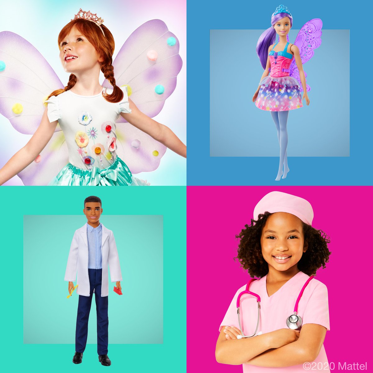 Barbie's tweet photo. Seeing is believing. ✨ When kids play with toys that reflect the diversity around them, it opens up a whole world of possibilities. #Barbie #MixUpTheToybox
https://t.co/6iaf1zgoHF https://t.co/nHNLG6ucR9