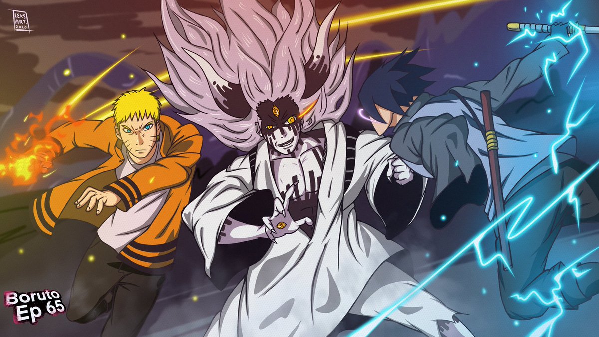 Leks-Art on X: I'm so happy to have finished this work, and now I can  finally share with you all my fav episode from Boruto. Naruto & Sasuke vs  Momoshiki. I would