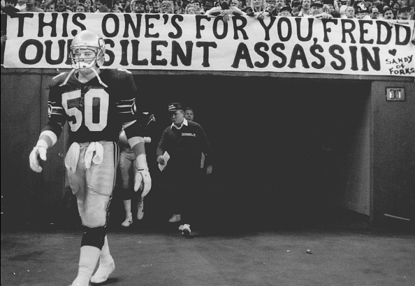 Seahawks LB Fredd Young is an elite TecmoBowl defender. Japanese programmers gave him great abilities. He was traded from Seattle to Indy in 1988 (about the same time Schroeder was traded) but is portrayed on the Seahawks roster. That big news apparently flew beneath their radar.