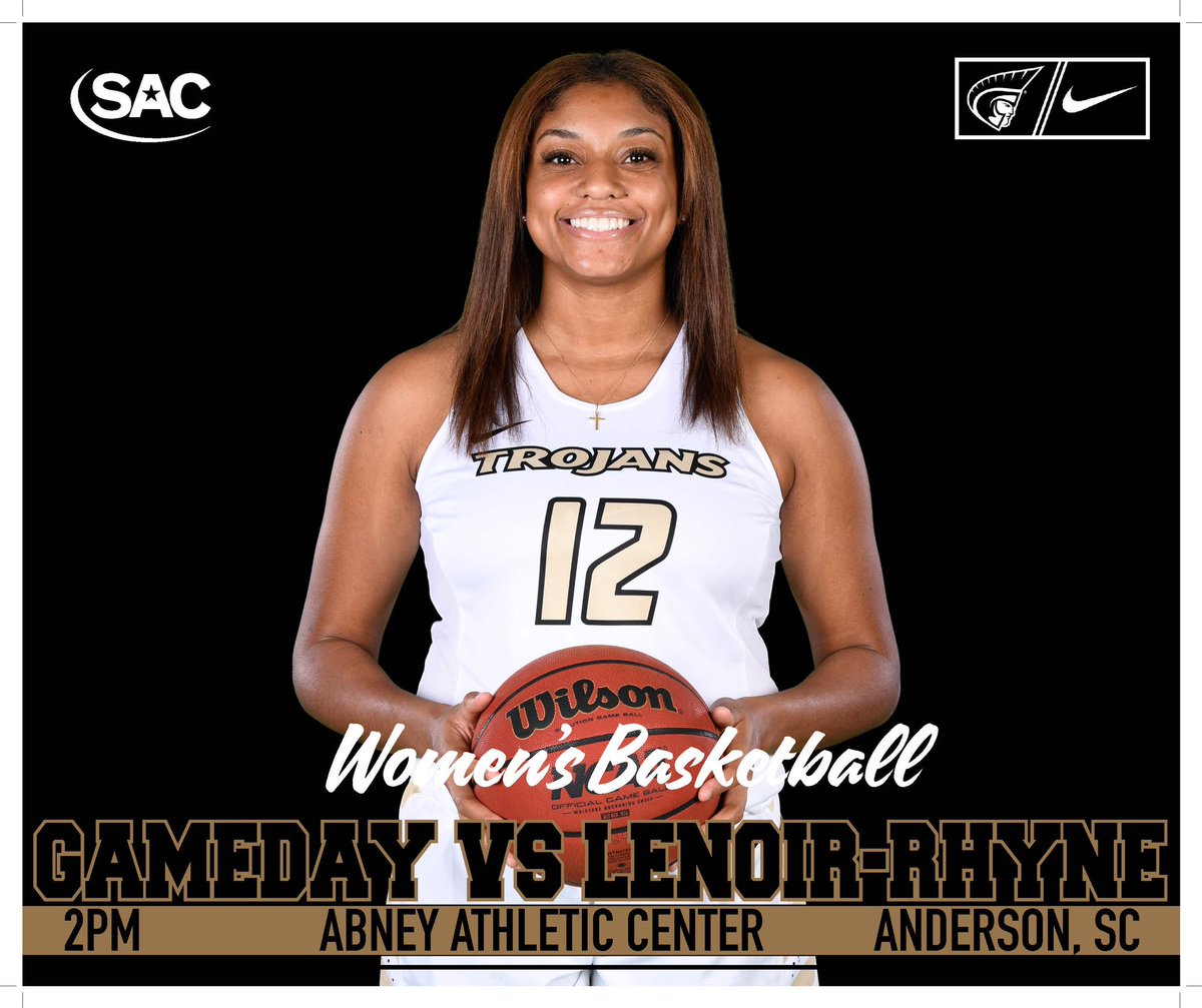 AUTrojans's tweet photo. 🚨@AUTrojansWBB takes on LR today! The Trojans are looking for their 3rd straight win! 

📍Abney Athletic Center - Anderson, SC 
⏱2 p.m.
🎥 https://t.co/jn3bUokA2h https://t.co/i4faZ2hViH