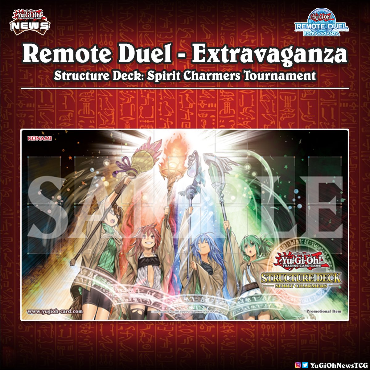 This will be a two-day  virtual event held from Dec 19th, 2020 through Dec 20th, 2020.  1st  Place: Structure Deck: Spirit Charmers Game Mat # #YuGiOh #