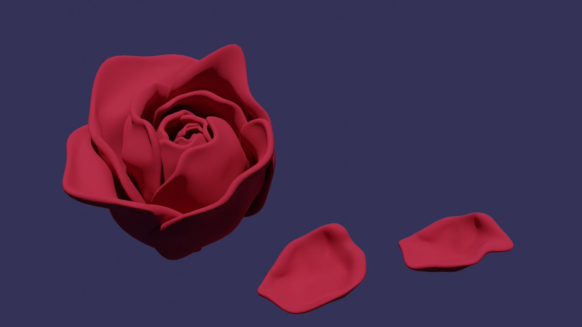 南極 薔薇をモデリングしてみました 3dcg Cad Blender Blender初心者