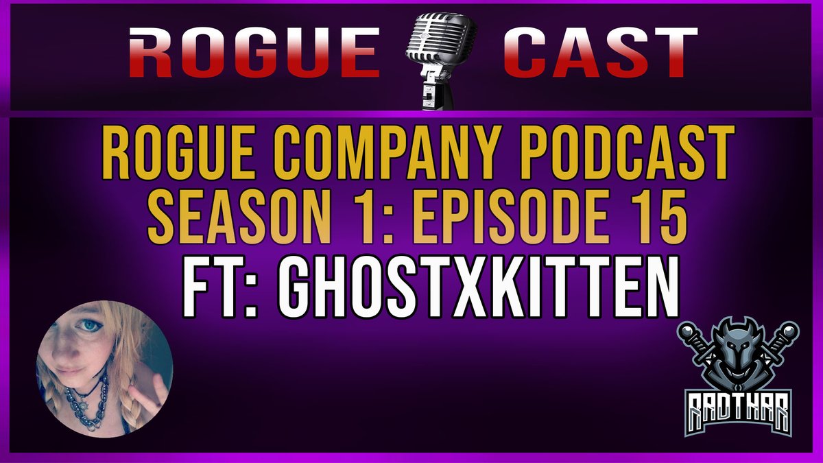 radthar's tweet photo. ROGUECAST - EPISODE 15: Ft @GhostxKitten 

Meet another positive and entertaining #RogueCompany creator and host of the Rogue Streamer Showdown! Catch up on the latest news to come out of the PTS server this week on #RogueCast! @RogueNewsMore @RadarX 

https://t.co/mHqLYxqKBv https://t.co/JVg1Znyhb7