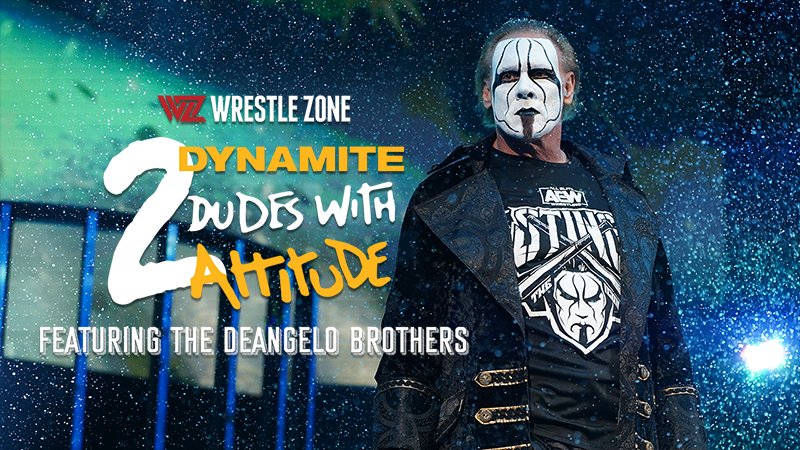 WRESTLEZONEcom's tweet photo. Catch the video premiere of #2DynamiteDudes as @MarcusPDeAngelo (degenerate brother) & @DominicDeAngelo
(slapdick brother) talk #AEWDynamite , @IMPACTWRESTLING implications & the start of #AEWDraft!
๐บ ๐:
https://t.co/FsrSNaxu2y https://t.co/M50HaSVUMT