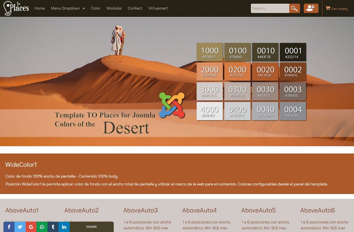 TemplaosLiber's tweet photo. Nuevo #template #TOPlaces para #Joomla color Desert #gratis . Colores de la naturaleza.
Otra forma de crear templates para Joomla.
https://t.co/4cWIx1REmG https://t.co/wmWZfkyHXs