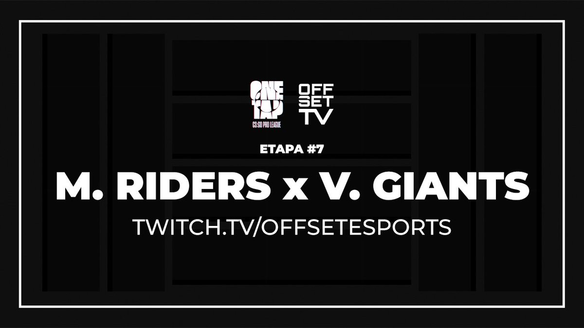 Offset_Esports's tweet photo. Dentro de momentos começa a final da #OneTap7! 🔥🔥

@Movistar_Riders ou @GiantsGaming, quem levará o título? 🏆

O melhor é mesmo assistires na tua #OFFSETTV 
📺 https://t.co/J8vUZ7n913 https://t.co/xOC5lT8LKr