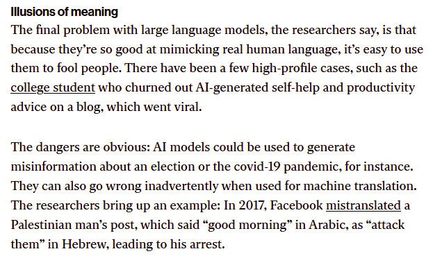 Humans can write bullshit too. There are bad self-help bloggers and translators out there. Should we have second thoughts about making new humans?There are real risks with mass-scale content generation, but at the same time people could adjust to become more discerning.