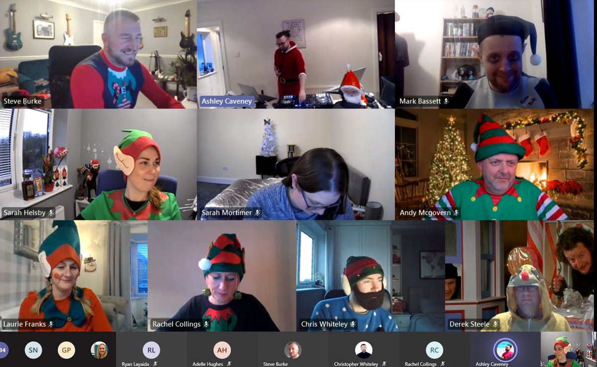 Mobysoft's tweet photo. Yesterday was National Elf Day, and in true Mobysoft style we got into the spirit of it by playing Bingo with Christmas songs. We are pleased to have raised £395 for Alzheimer's Society. Who do you think won the best elf costume?
#elfday #alzheimerssociety #bestdressed #mobysoft https://t.co/51FZlMtE6H